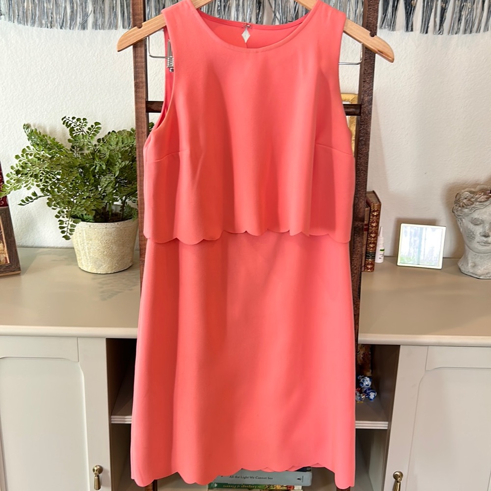 Loft scalloped dress